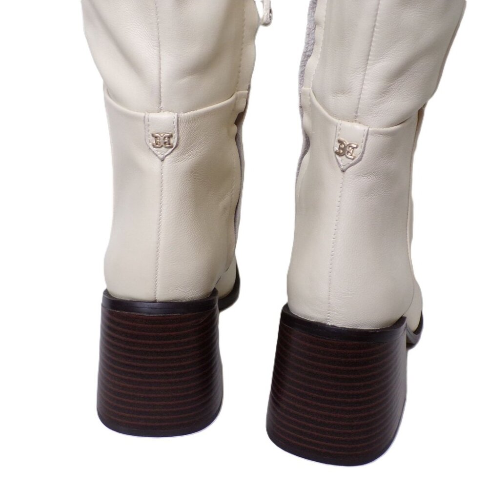 🆕SAM EDELMAN Wade Knee High Boot Ivory Off-White 8.5 - Picture 11 of 16